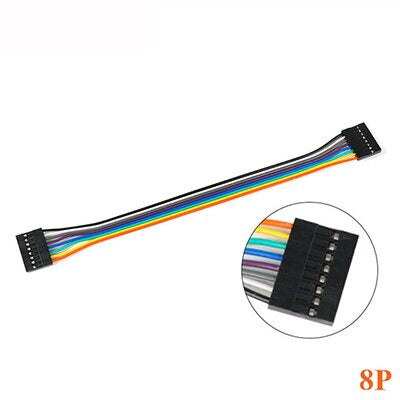 10Pcs Dupont Line 20cm 2.54mm Female To Female 2P/3P/5P/6P/7P/8P/9P/10P/12P Color Breadboard Cable Jump Wire Jumper for Arduino
