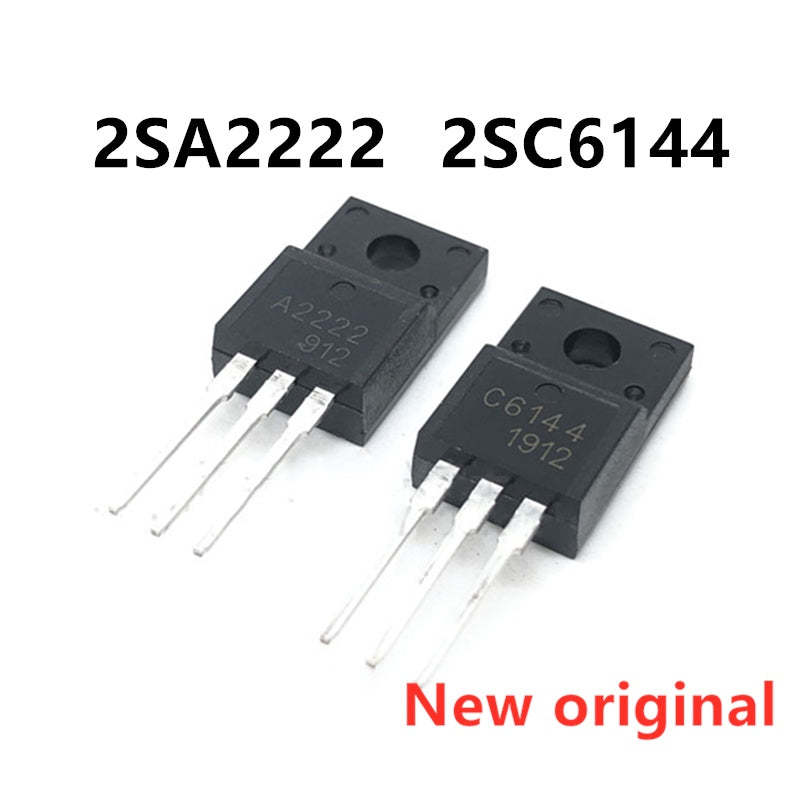 1/3Pair  New A2222 C6144 2SA2222 2SC6144 TO-220F Silicon PNP Power Transistor