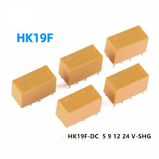 ‌HK19F Relay HK19F-DC3V-SHG HK19F-DC5V-SHG HK19F-DC9V-SHG HK19F-DC12V-SHG HK19F-DC24V-SHG 8Pin HKE Signal Relay