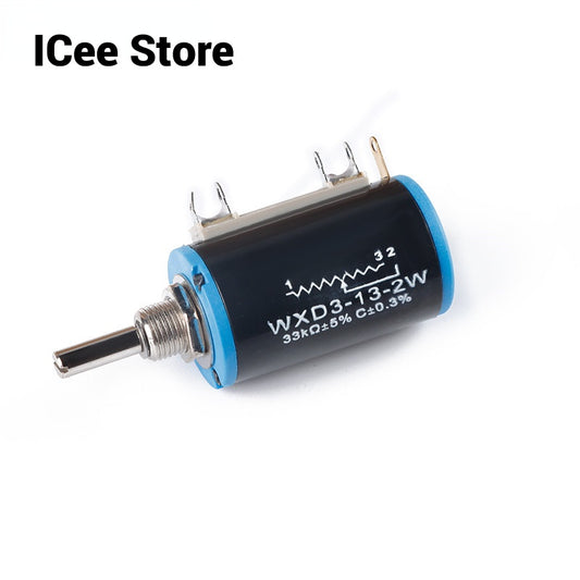 WXD3-13 2W Wirewound Potentiometer 100 220 470 1K 2.2K 4.7K 6.8K 10K 22K 100K Ohm WXD3-13-2W Linear Rotary Potentiometer