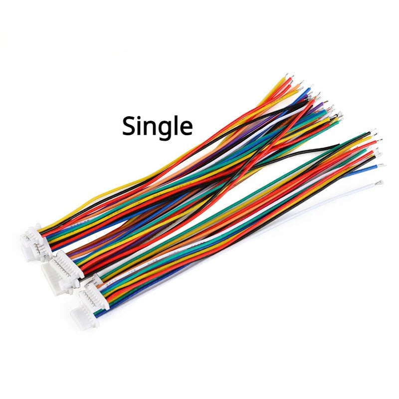 10Pcs SH1.0 Wire Cable Connector DIY SH1.0 JST 2/3/4/5/6 Pin Electronic Line Single Double Terminal Plug 28AWG 10cm