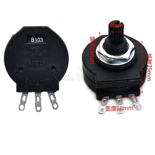 Original Potentiometer RVS28P 3Pin 1K 5K 10K 100K 1M for Welding Machine switch RVS28 B102 B103 B223 B472 B474 B502