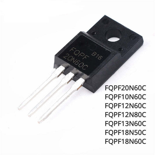10Pcs Original Transistor TO-220 FQPF FQPF20N60C 10N60C 12N60C 12N80C 13N60C 18N50C 18N60C