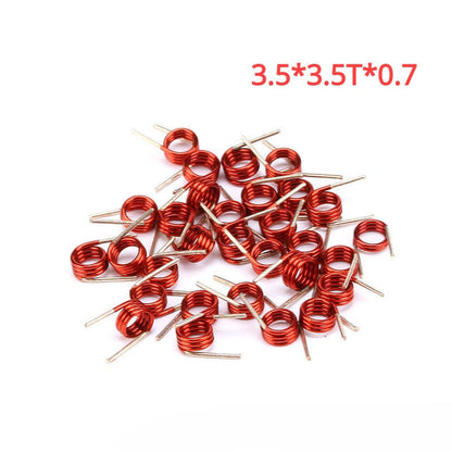 50Pcs Coilcraft Inductor 3.5 * 1.5T 2.5T 3.5T 4.5T 7.5T * 0.7 Copper Wire Hollow Coil Inductance Remote Control FM Inductor