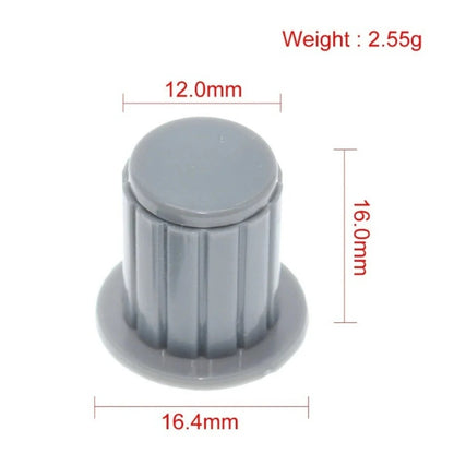 5Pcs Plastic Knob Potentiometer Knob Cap Copper Core Knob Cap Aperture 4mm for WXD3 WH5-1A