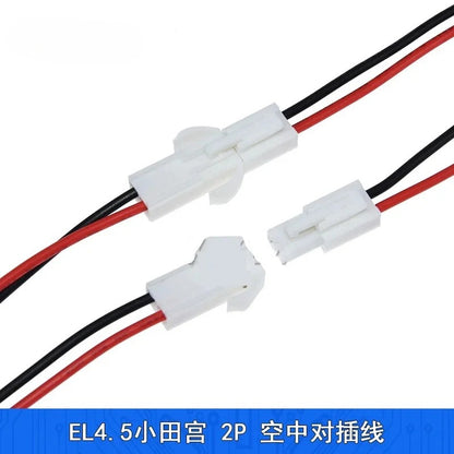 5 Pieces EL-2P 4.5mm Male Female Wire Cable 20cm EL4.5 Connector with Electric Wire