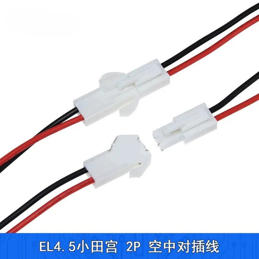 5 Pieces EL-2P 4.5mm Male Female Wire Cable 20cm EL4.5 Connector with Electric Wire