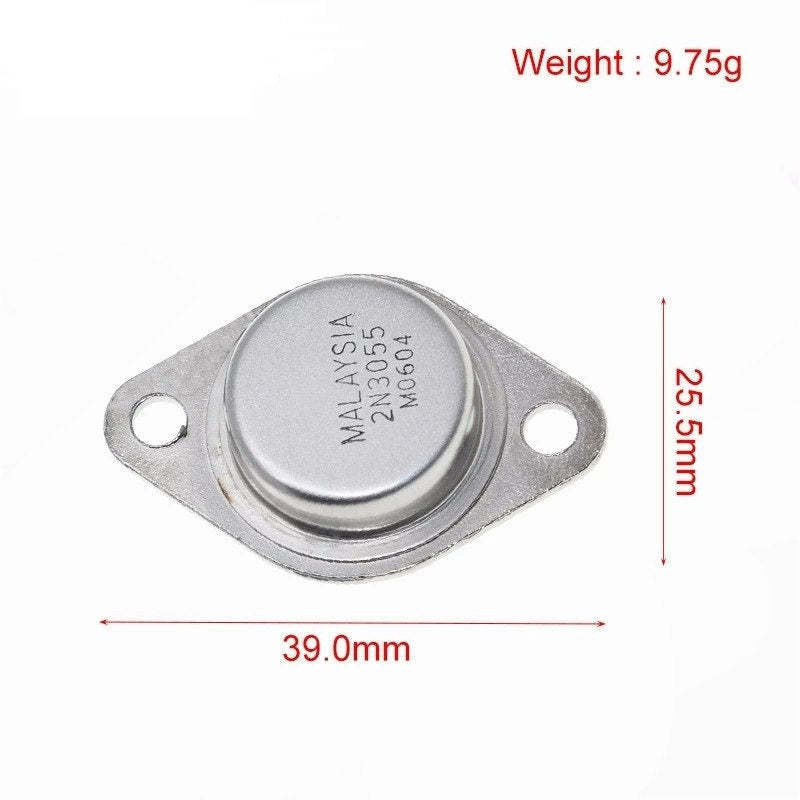 Original Power Transistor 2N3055 MJ2955 NPN TO-3 Metal Case 15A 100V