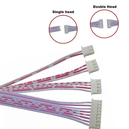 5Pcs XH2.54 10cm 20cm 2P 3P 4P 5P 6P 8P 10P 12P Single Double Head Crimp Electronic Flat Plug Wire Terminal Connector Cable