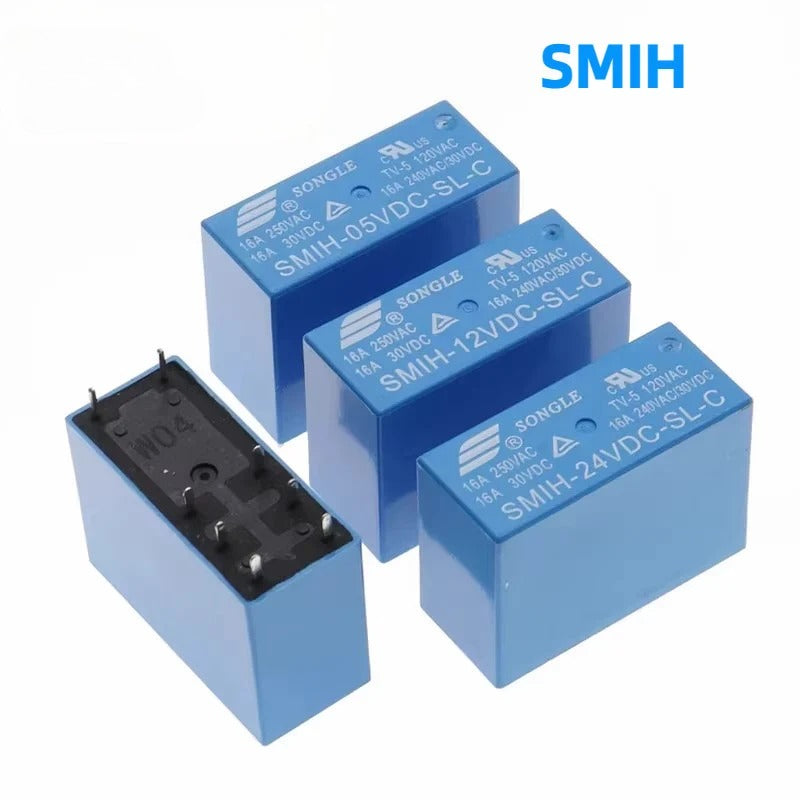 ‌SMIH-05V / 12V / 24V-SL-C Songle 8Pin SMIH Relay 16A 250VAC 30VDC NO/NC Power Relay
