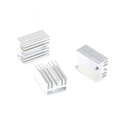 10Pcs 21*15*10mm Heatsink TO-220 Heat Sink for Transistor MOS Tube Radiator Cooler Cooling Fin Aluminum 21x15x10mm Metal Slotting Transistor PBC IC