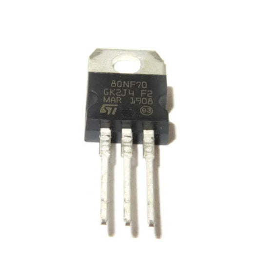 10Pcs STP80NF70 TO220 MOS FET 80A 70V N-Channel Transistor 80NF70
