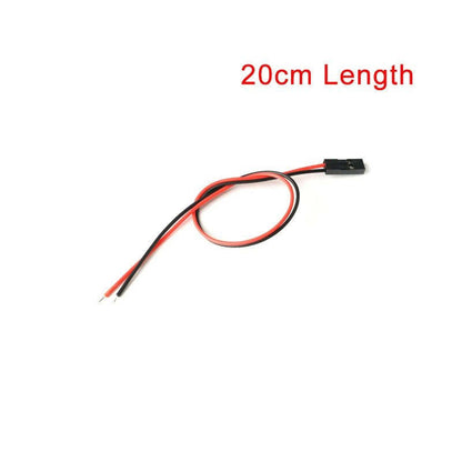 10Pcs 2pin Dupont Cable 2P 2 Pin Female Jumper Connector Wire 2.54mm Pitch Length 10CM 20CM 30CM Single Head for 3D Printer