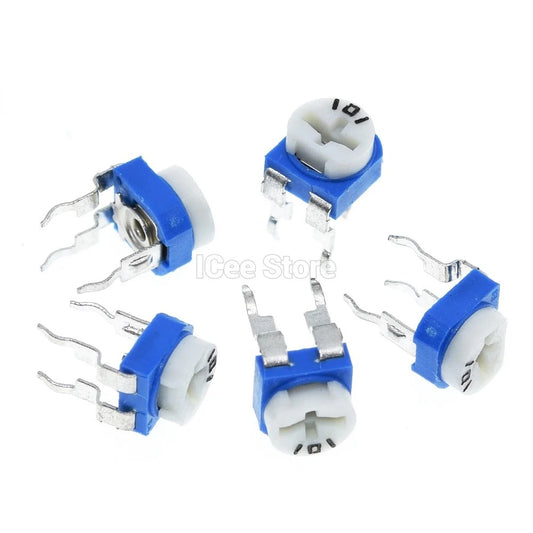 20Pcs RM065 Trimpot Trimmer Potentiometer 100 200 500 1K 2K 5K 10K 20K 50K 100K 200K 500K 1M Ohm Variable Resistor