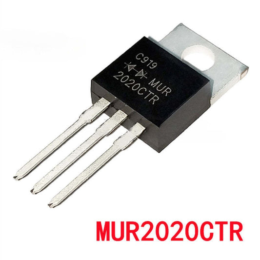 Original MUR2020CT MUR2020CTR 20A 200V Rectifier Diode Pair Matched High-Power Bridge Rectifier Diodes for AC/DC Conversion