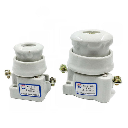 Screw Fuse Base for Screw Fuse RL1 60 Fuse Holder RL1 15 60 100 200 380V Ceramic Fuse Holder