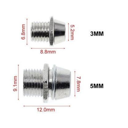 10Pcs Copper Metal 3MM 5MM Light Emitting Diode LED Holder Mount Panel Display Wholesale
