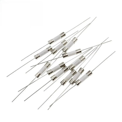 10PCS 5*20mm 6*30mm Ceramic Fuse With pin 1A 2A 3.15A 5A 6.3A 8A 10A 12A 15A 20A 25A 30A 250V Ceramic Fuse