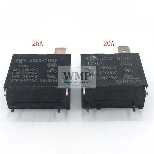 New Original Relay HF HF102F JQX-102F 12VDC 20A 25A 4Pin for AirCon Air Conditioning Water Heater