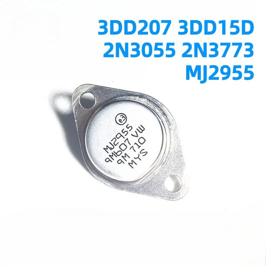 ‌2Pcs High-Power Transistor 3DD207 3DD15D MJ2955 2N3055 2N3773 TO-3 Metal Package for Amplifiers, Power Supplies, and Industrial Equipment‌