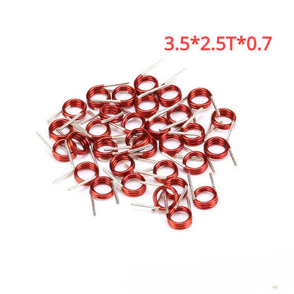 50Pcs Coilcraft Inductor 3.5 * 1.5T 2.5T 3.5T 4.5T 7.5T * 0.7 Copper Wire Hollow Coil Inductance Remote Control FM Inductor