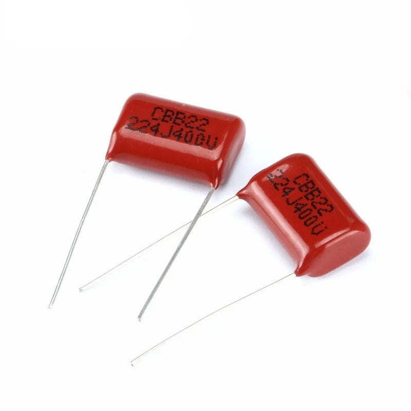 10Pcs CBB Capacitor 1uF-470nF 63V 100V 250V 400V 630V 0.1uf 100nf 105 2.2uf CBB Polypropylene Film Capacitor