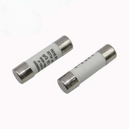 5Pcs Ceramic Fuse R015 Fuse 0.5A 500V 2A/3A/4A/5A/6A/8A/10A/16A/20A/25A/32A 10*38mm RT18 RO15 Ceramic Fuse