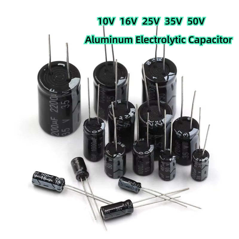 Electrolytic Capacitor 10V 16V 25V 35V 50V 10UF 220UF 100UF 470UF 1000UF 2200UF Aluminum Electrolytic Capacitor New