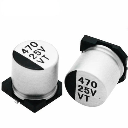 20Pcs SMD Capacitor 25V 35V 10UF 22UF 33UF 47UF 100UF 220UF 330UF 470UF Aluminum Electrolytic Capacitor