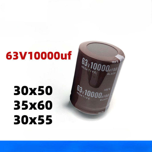 1Pc 63V10000UF Audio Aluminum Electrolytic Capacitor 30*50 35*60 30*55