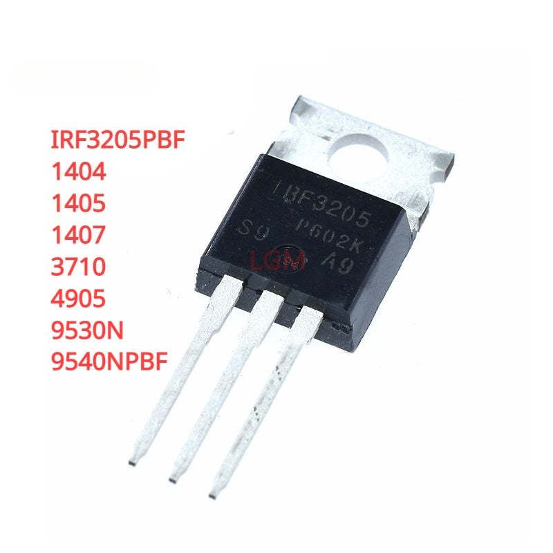 5Pcs Original TO-220 Power Mosfet Transistor IRF3205PBF 1404 1405 1407 3710 4905 9530N 9540NPBF