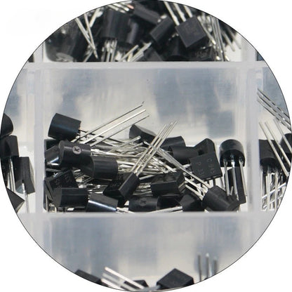 TO-92  Transistor Set Kit 2N2222 2N5401 2N5551 A1015 A733 S9014 C1815 C945 A42 A92 2N3904 2N3906 2N5401 2N5551