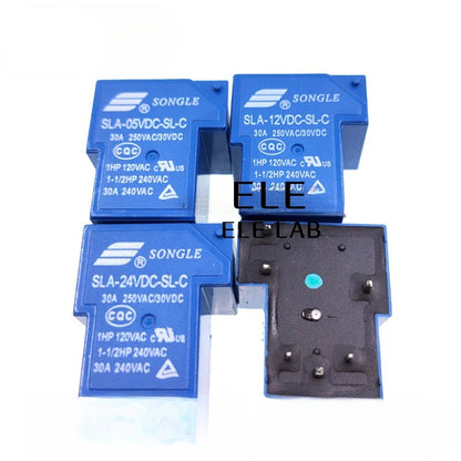 ‌SLA Relay 05VDC 09VDC 12VDC 24VDC 48VDC 30A Power Relay with 4Pin 5Pin 6Pin for High-Current Switching