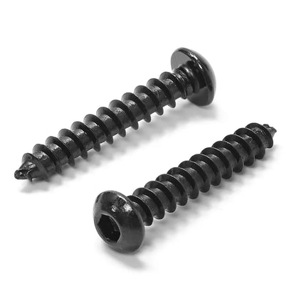 10-50pcs Hex Socket Button Head Self Tapping Screw M2 M2.5 M3 M3.5 M4 M5 M6 Carbon Steel Hex Socket Round Head Wood Screws