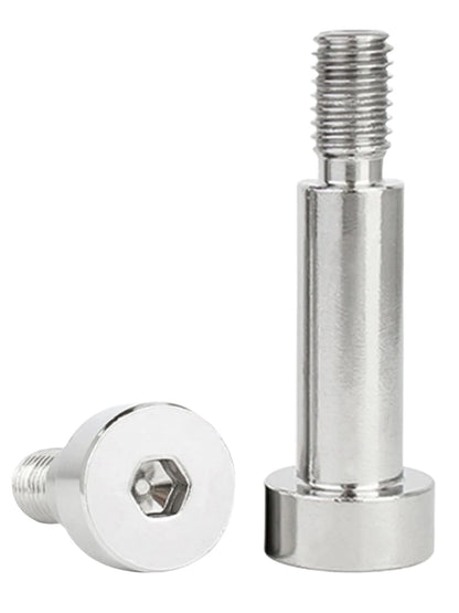 JUIDINTO 1-20pcs 304 Stainless Steel Shoulder Screws Hex Socket Bolts M2 M2.5 M3 M4 M5 M6 M8 M10 Shoulder Bolt for Machinery Use