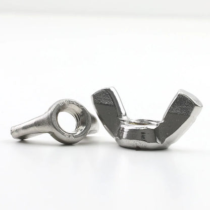 3-10pcs Butterfly Hand Tighten Nuts M3 M4 M5 M6 M8 M10 M12 Stainless Steel Black Plated Thumb Wing Nuts for Furniture Machinery
