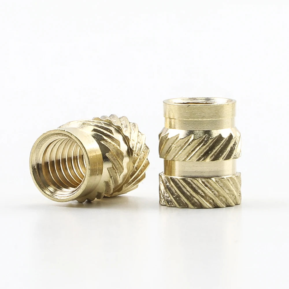 5-50pcs Brass Insert Knurled Nut M2 M3 M4 M5 M6 M8 Brass Threaded Inserts for Plastic Heat Set Embedment Nuts for 3D Printer