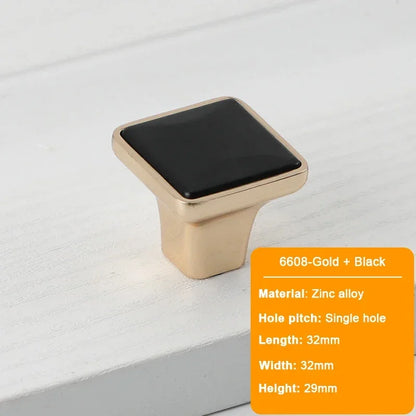 JUIDINTO 16-32mm Kitchen Shoes Cabinet Handle Square Single Hole Drawer Door Handle Vintage Brass Small Drawer Furniture Handle