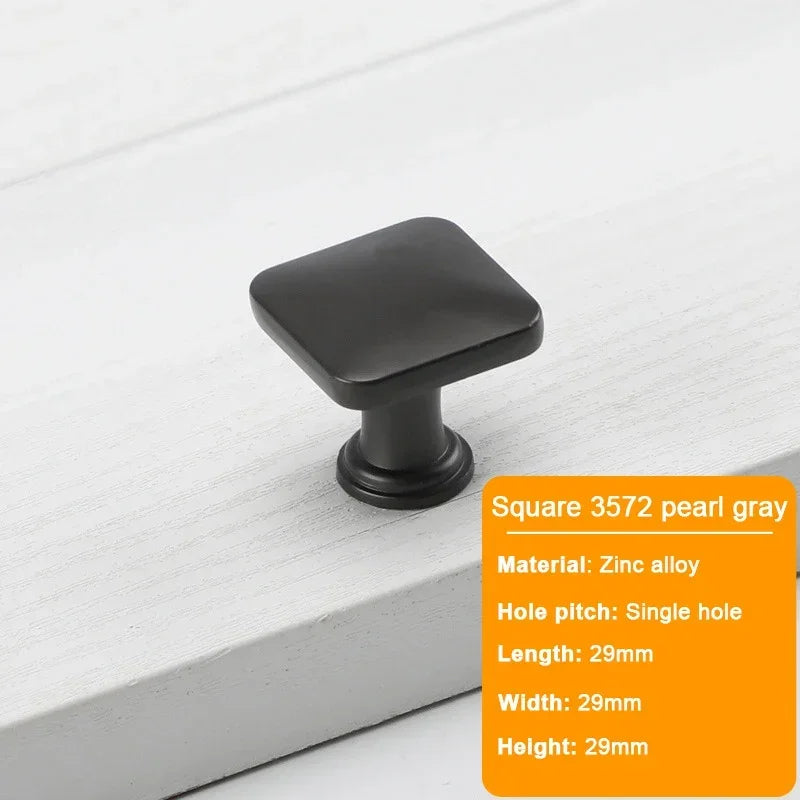 JUIDINTO 16-32mm Kitchen Shoes Cabinet Handle Square Single Hole Drawer Door Handle Vintage Brass Small Drawer Furniture Handle