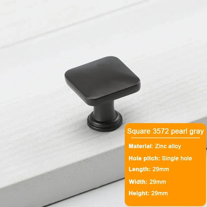 JUIDINTO 16-32mm Kitchen Shoes Cabinet Handle Square Single Hole Drawer Door Handle Vintage Brass Small Drawer Furniture Handle