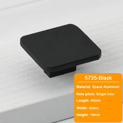 JUIDINTO 16-32mm Kitchen Shoes Cabinet Handle Square Single Hole Drawer Door Handle Vintage Brass Small Drawer Furniture Handle