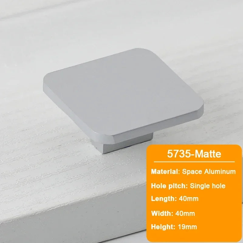 JUIDINTO 16-32mm Kitchen Shoes Cabinet Handle Square Single Hole Drawer Door Handle Vintage Brass Small Drawer Furniture Handle