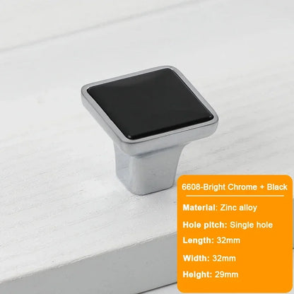 JUIDINTO 16-32mm Kitchen Shoes Cabinet Handle Square Single Hole Drawer Door Handle Vintage Brass Small Drawer Furniture Handle