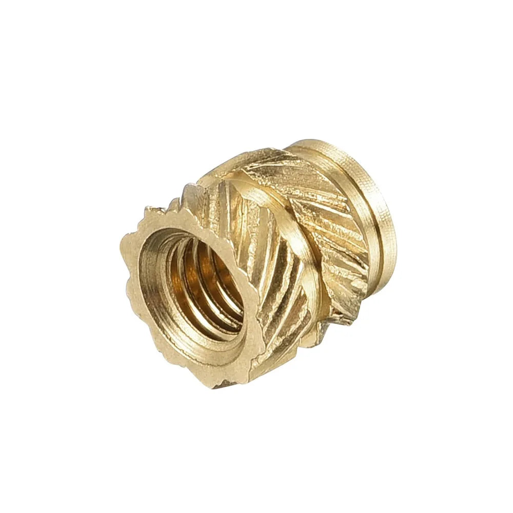 5-50pcs Brass Insert Knurled Nut M2 M3 M4 M5 M6 M8 Brass Threaded Inserts for Plastic Heat Set Embedment Nuts for 3D Printer