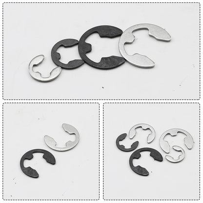 External Retaining Ring E Clip Kit M1.2 M2 M3 M4 M5 M6 M8 M10 M12 Stainless Steel Carbon Steel Circlip Snap Ring Assortment Set