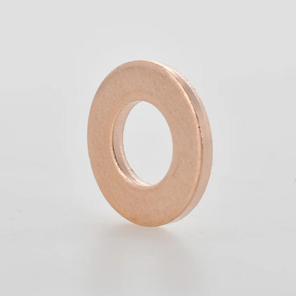 M5 M6 M8 M10 M12 M14 M16 M18 M20 M22 M24 Solid Pure Copper Oil Plugs Washer O-ring Gasket Motorcycle Sump Flat Sealing Spacers