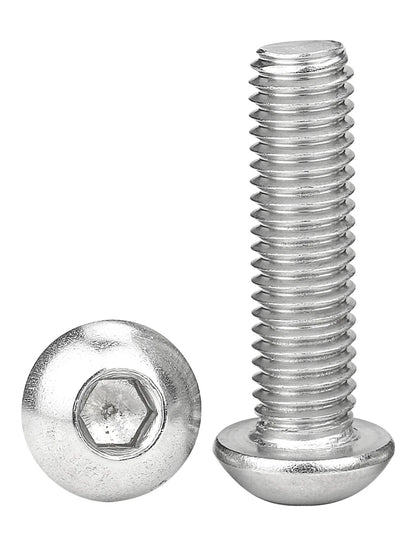 10-50pcs 12.9 Grade Hex Socket Button Head Cap Screws M1.6 M2 M2.5 M3 M4 M5 M6 M8 Nickel Plated Allen Bolts Machine Screws