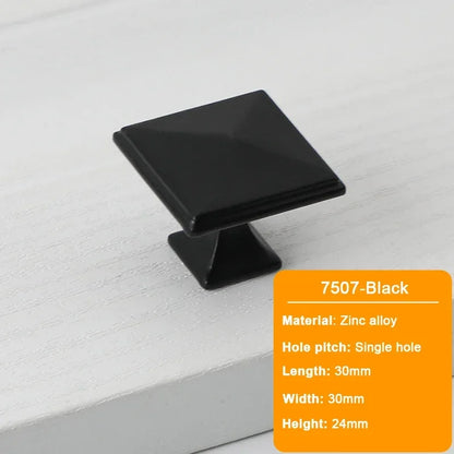JUIDINTO 16-32mm Kitchen Shoes Cabinet Handle Square Single Hole Drawer Door Handle Vintage Brass Small Drawer Furniture Handle