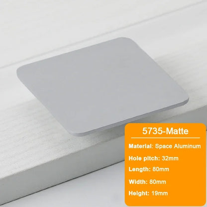 JUIDINTO 16-32mm Kitchen Shoes Cabinet Handle Square Single Hole Drawer Door Handle Vintage Brass Small Drawer Furniture Handle