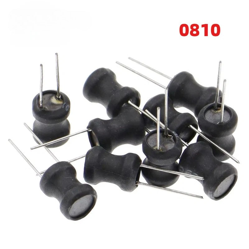 10Pcs Power Inductor DIP 0810 8X10mm 1UH 2.2UH 4.7UH 6.8UH 10UH 22UH 33UH 47UH 68UH 100UH 220UH 330UH 470uH 1MH 2.2MH 10MH Inductance